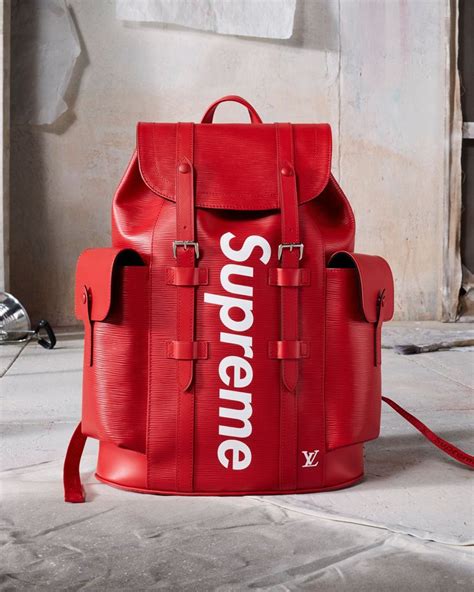 supreme lv side bag black|louis vuitton supreme backpack price.